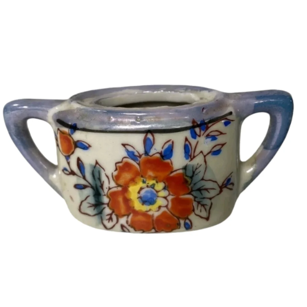 Vintage Japanese Tea Pot 4 pc Set Mini Lusterware Hand-painted